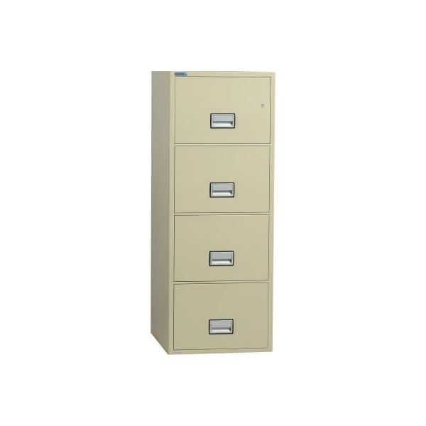 Phoenix Safe International Phoenix Safe Vertical 31" 4-Drawer Legal Fire and Water Resistant File Cabinet, Putty - LGL4W31P LGL4W31P - main